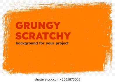 Grungy scratchy orange background for your text and design - vector illustration