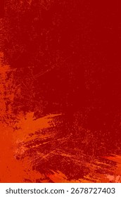 Grungy kratzige rote und orangefarbene Textur Hintergrund für Ihren Text und Design - Vektorgrafik