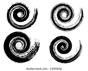 Grungy spiral set