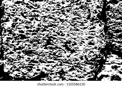 Grungy stone subtle vector texture. Black and white noise for obsolete effect. Dirty stone grunge overlay. Noisy stone relief. Aged and worn texture. Monochrome grit layer. Rough stone surface