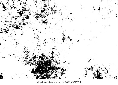 Grungy stone texture with scratches and grain. Black stains on transparent background. Rough surface of concrete wall. Vintage effect overlay. Distressed texture vector illustration. Old stone surface