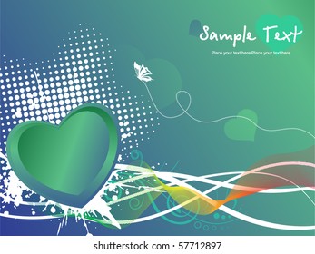 grungy stylish pattern heart for romantic day