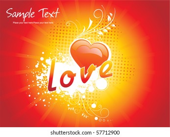 grungy stylish pattern heart for romantic day