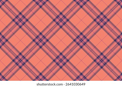 Grungy textile vector seamless, wine plaid fabric check. Dining background tartan texture pattern in red and pink colors palette.