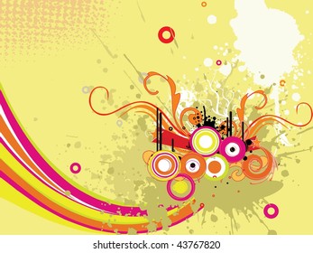 grungy texture background with colorful stripes, artwork