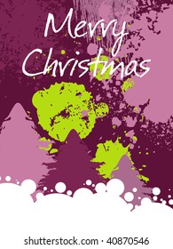 fondo de textura gruesa con árbol de navidad