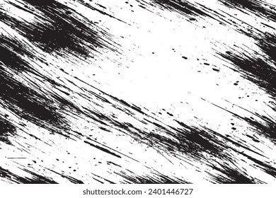 textura gruesa de arañazos ilustración vectorial superposición textura de fondo monocromo
