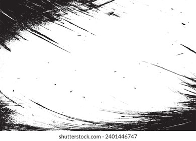 grungy texture of scratches vector illustration overlay monochrome background texture