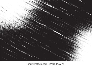 textura gruesa de arañazos ilustración vectorial superposición textura de fondo monocromo