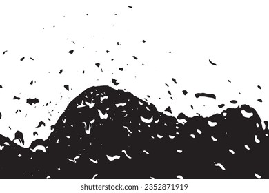 grungy texture of water drop