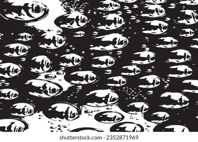 grungy texture of water drop