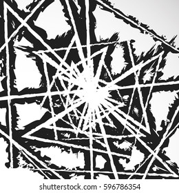 Grungy textured abstract illustration (graphic isn't cut at edges)