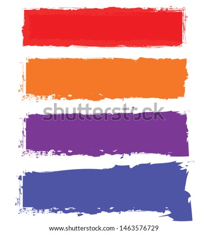 Grungy textured banners with blank space for message, text