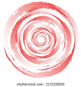 Grungy, textured circle element. Circular splatter shape