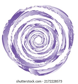 Grungy, textured circle element. Circular splatter shape