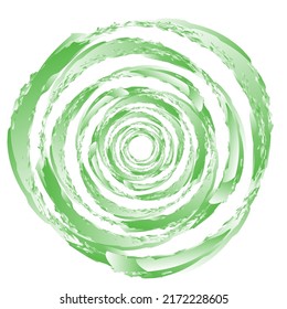 Grungy, textured circle element. Circular splatter shape