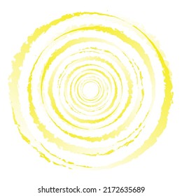 Grungy, textured circle element. Circular splatter shape