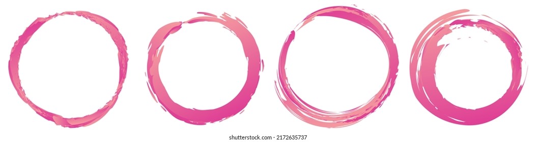 Grungy, textured circle element. Circular splatter shape