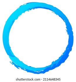 Grungy textured circle element, shape. Circular grunge shape