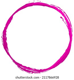 Grungy textured circle element, shape. Circular grunge shape