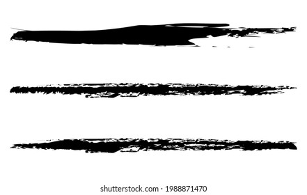 Grungy, textured grunge brush strokes. Watercolor sketchy hand drawn paint, brushstroke lines