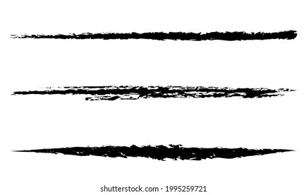 Grungy, textured grunge brush strokes. Watercolor sketchy hand drawn paint, brushstroke lines