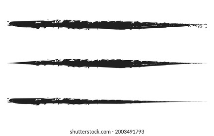 Grungy, textured grunge brush strokes. Watercolor sketchy hand drawn paint, brushstroke lines