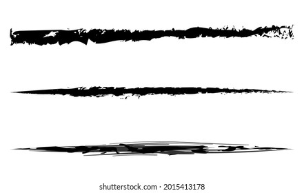 Grungy, textured grunge brush strokes. Watercolor sketchy hand drawn paint, brushstroke lines