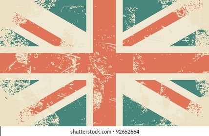 grungy UK flag