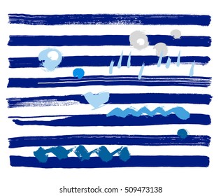 Grungy vector abstract hand-painted background. Grunge Brush Stroke. Modern Textured Brush Stroke