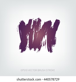 Grungy vector abstract hand-painted brush stroke