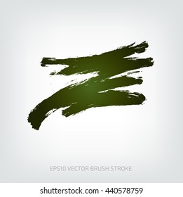Grungy vector abstract hand-painted brush stroke