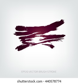 Grungy vector abstract hand-painted brush stroke