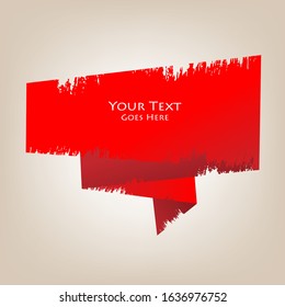 grungy vector background. Bunner made as retro ribbon. Elements for design. Eps10