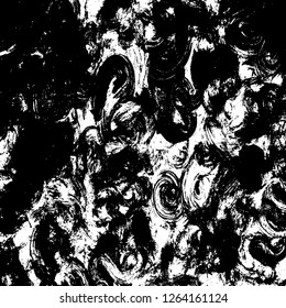 A grungy vector background. Distressed black vector backdrop