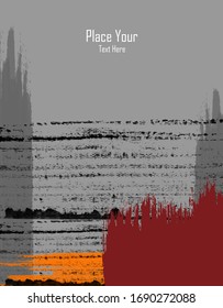 grungy vector background. Elements for design. Hand drawn ink blotchs. Eps10