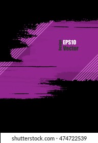 grungy vector background. Elements for design. Hand drawn ink blotchs. Eps10