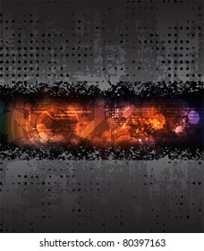 grungy vector banner. Eps10 layered vector file.