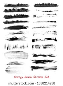 grungy vector brush strokes