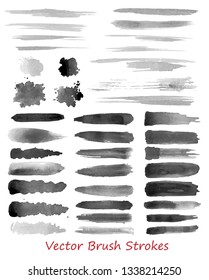 grungy vector brush strokes