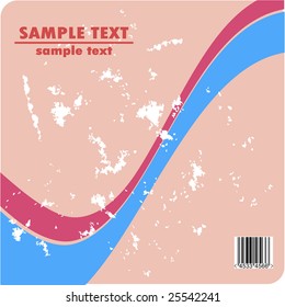 Grungy vector design of crossed stripes