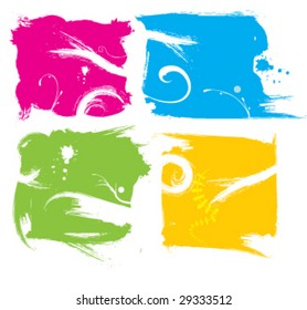 Grungy vector design elements