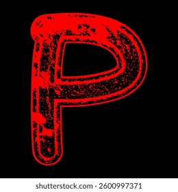 Grungy vector font. Art lettering.