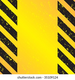 A grungy and worn hazard stripes texture.  This vector image is fully editable.