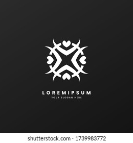 grup monogram Logo Template für Ihre Marke, Community, Business und andere. schlicht und elegant.