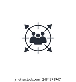 grup talk icon. vector.Editable stroke.linear style sign for use web design,logo.Symbol illustration.