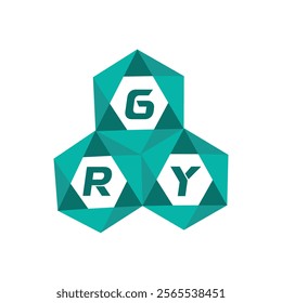 GRY creative minimalist letter logo. GRY unique vector initials alphabet letter logo design
