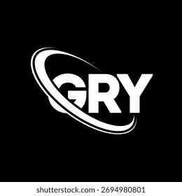 GRY logo. GRY letter. GRY letter logo design. Initials GRY logo linked with circle and uppercase monogram logo. GRY-typography for technology, business and real estate brand.