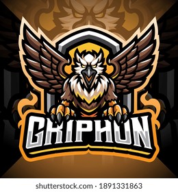 Gryphon esport mascot logo design