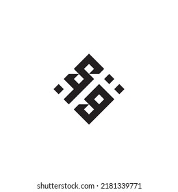 Logotipo de concepto geométrico abstracto de GS en diseño profesional de alta calidad que será mejor para el estilo de la calle